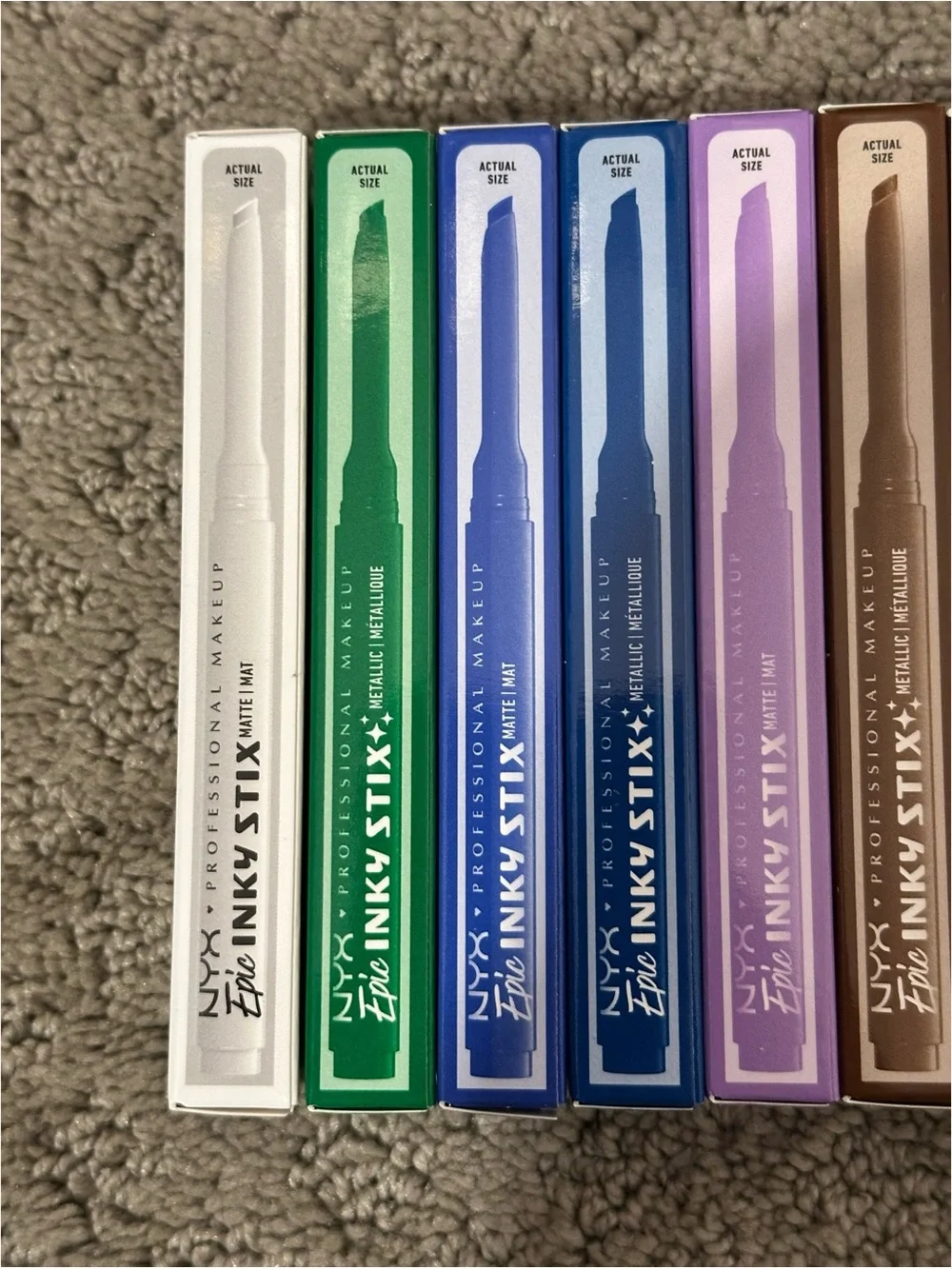 BRAND NEW NYX Epic Inky Stix Cream Gel Eyeliner Waterproof Bundle of 8 Shades